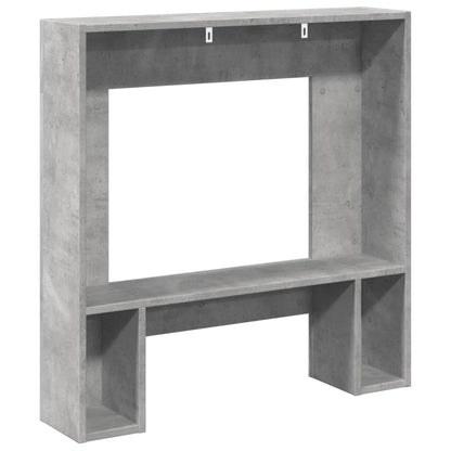 Fireplace Surround Concrete Grey 81x18x82 cm Engineered Wood