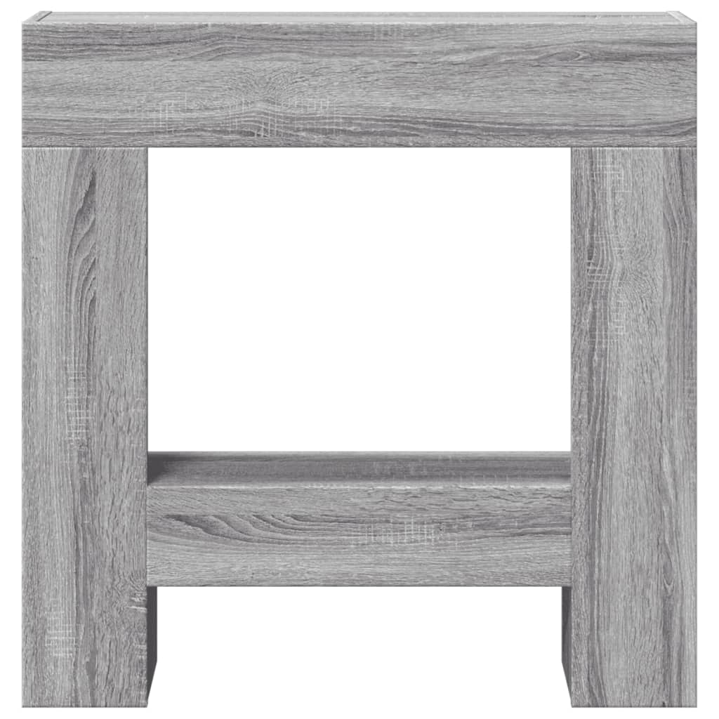 Fireplace Surround Grey Sonoma 81x18x82 cm Engineered Wood