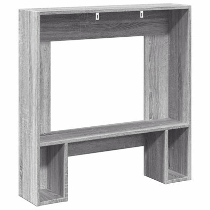 Fireplace Surround Grey Sonoma 81x18x82 cm Engineered Wood