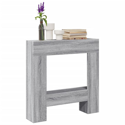 Fireplace Surround Grey Sonoma 81x18x82 cm Engineered Wood