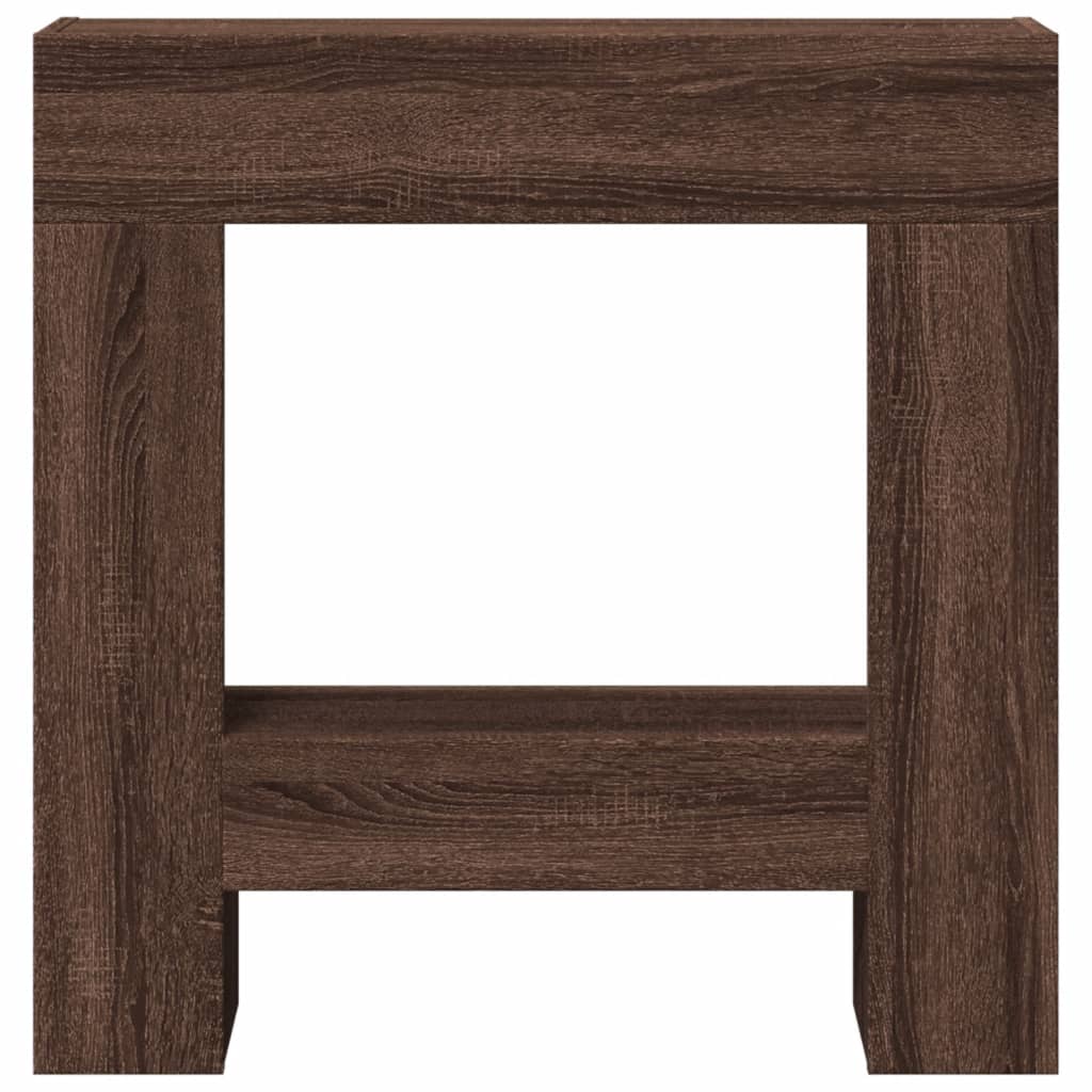 Fireplace Surround Brown Oak 81x18x82 cm Engineered Wood