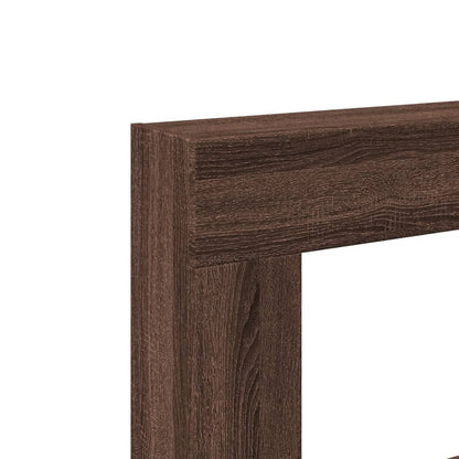 Fireplace Surround Brown Oak 81x18x82 cm Engineered Wood