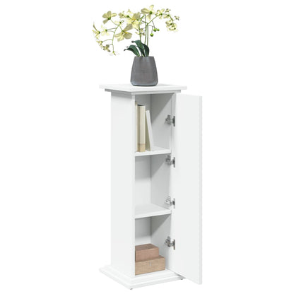 Display Stand with Storage White 31x30x90 cm Engineered Wood