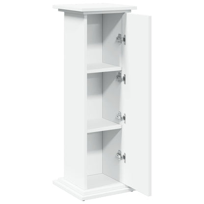 Display Stand with Storage White 31x30x90 cm Engineered Wood