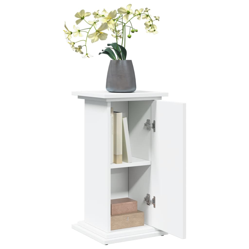 Display Stand with Storage White 31x30x60 cm Engineered Wood