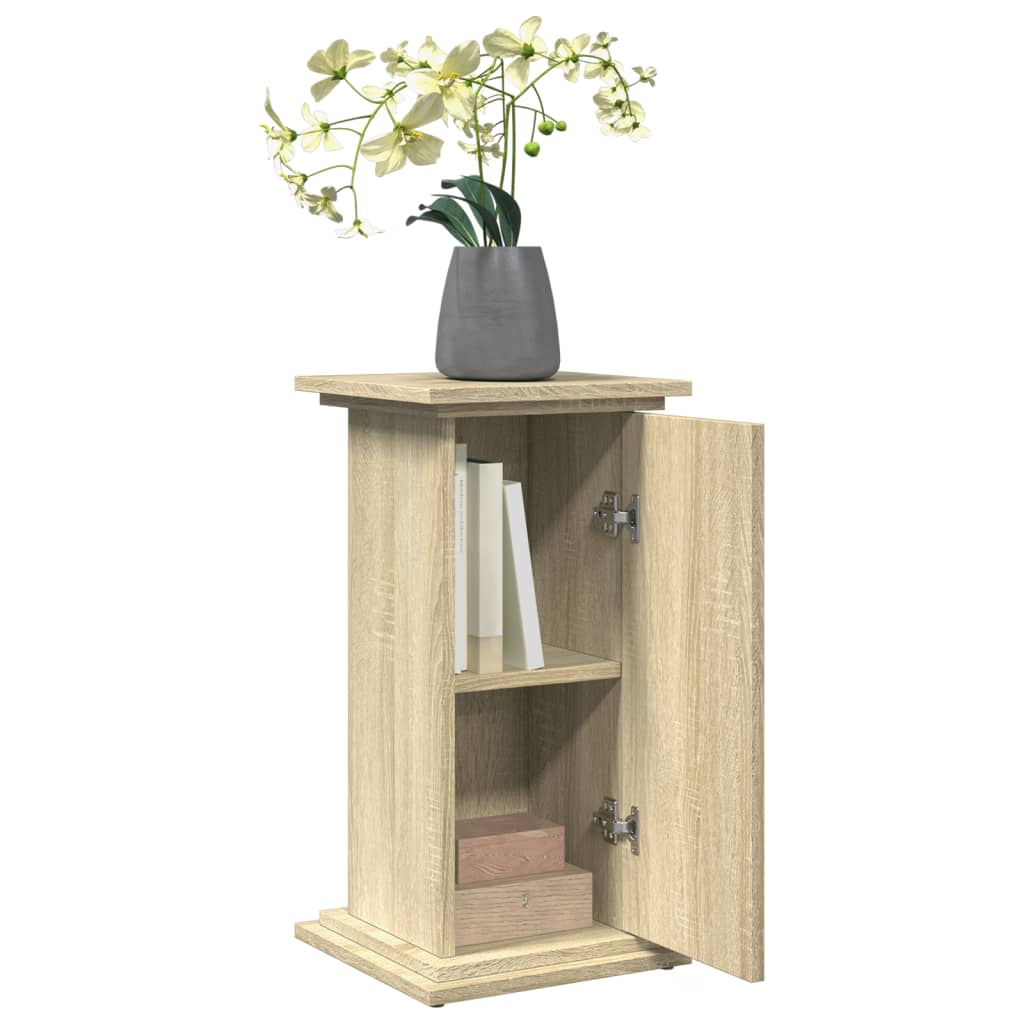 Display Stand with Storage Sonoma Oak 31x30x60 cm Engineered Wood