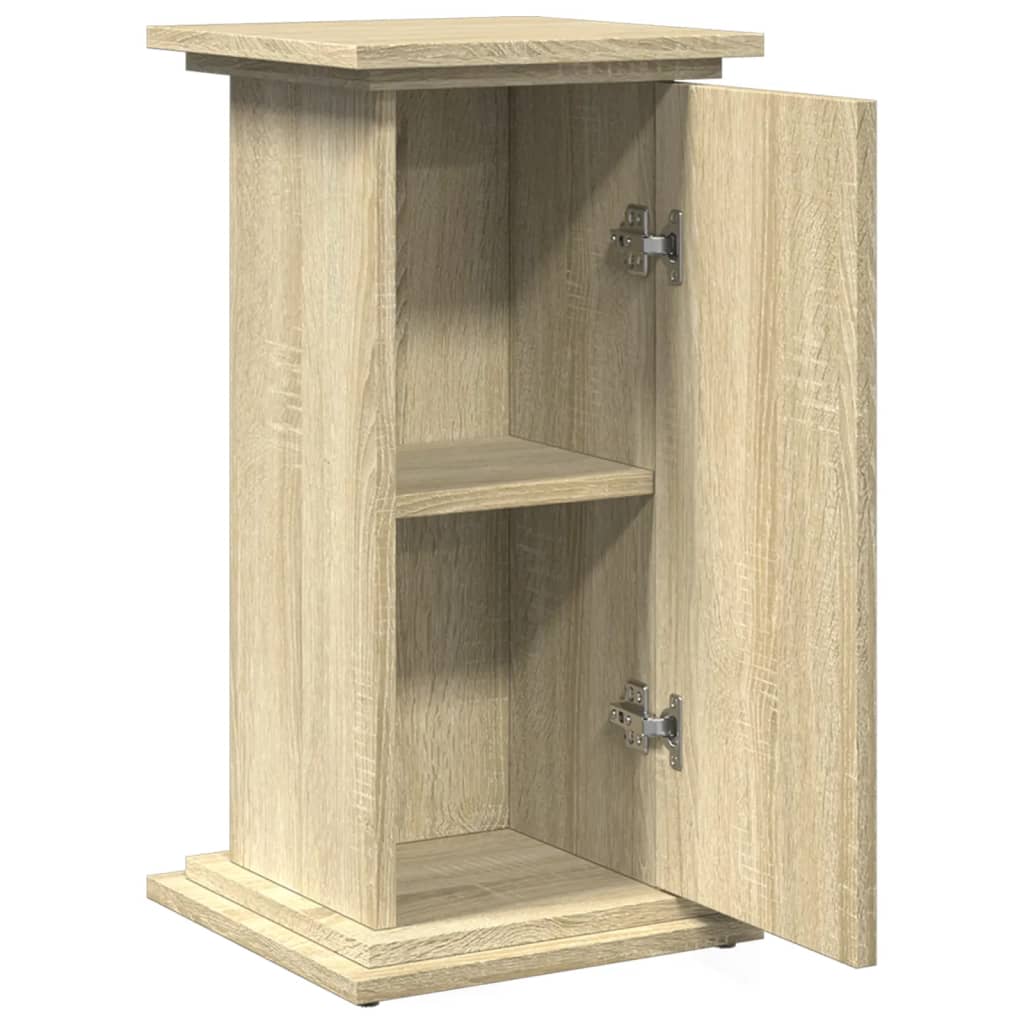 Display Stand with Storage Sonoma Oak 31x30x60 cm Engineered Wood