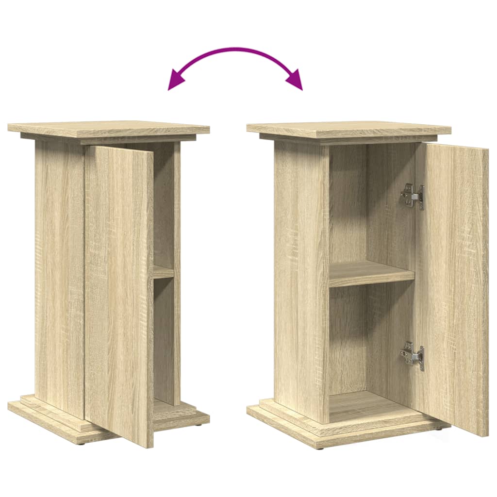 Display Stand with Storage Sonoma Oak 31x30x60 cm Engineered Wood