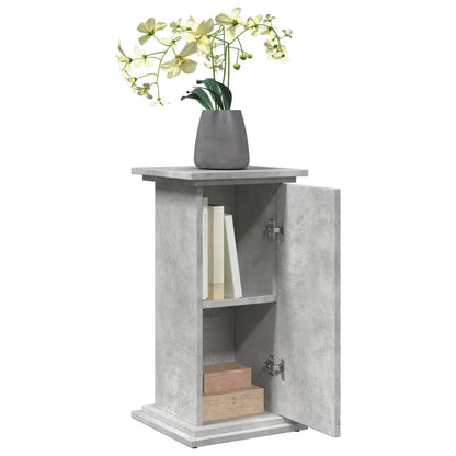 Display Stand with Storage Concrete Grey 31x30x60 cm Engineered Wood