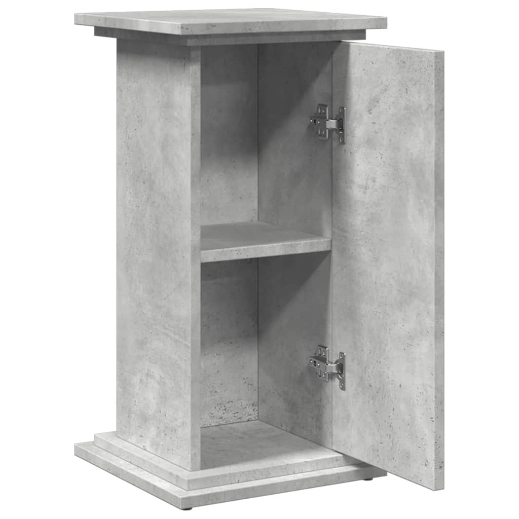 Display Stand with Storage Concrete Grey 31x30x60 cm Engineered Wood