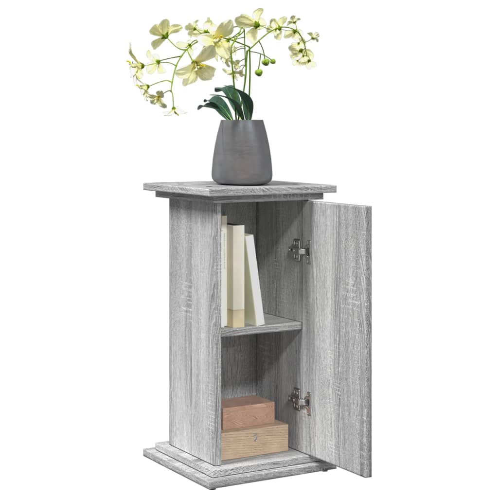 Display Stand with Storage Grey Sonoma 31x30x60 cm Engineered Wood