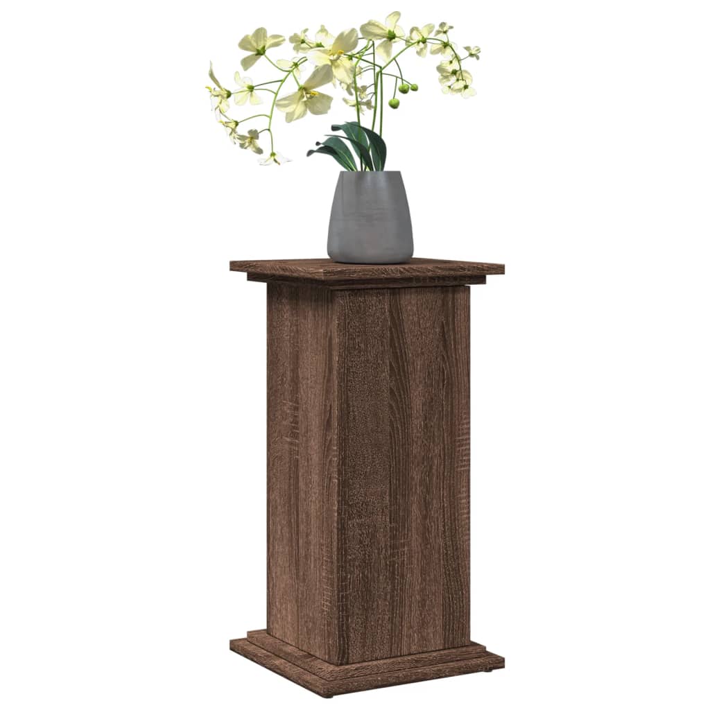 Display Stand with Storage Brown Oak 31x30x60 cm Engineered Wood