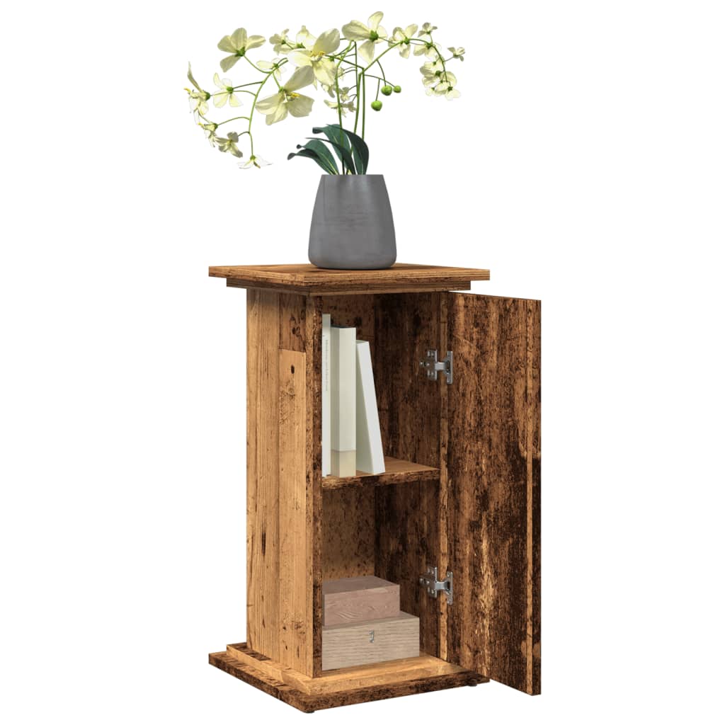 Display Stand with Storage Old Wood 31x30x60 cm Engineered Wood