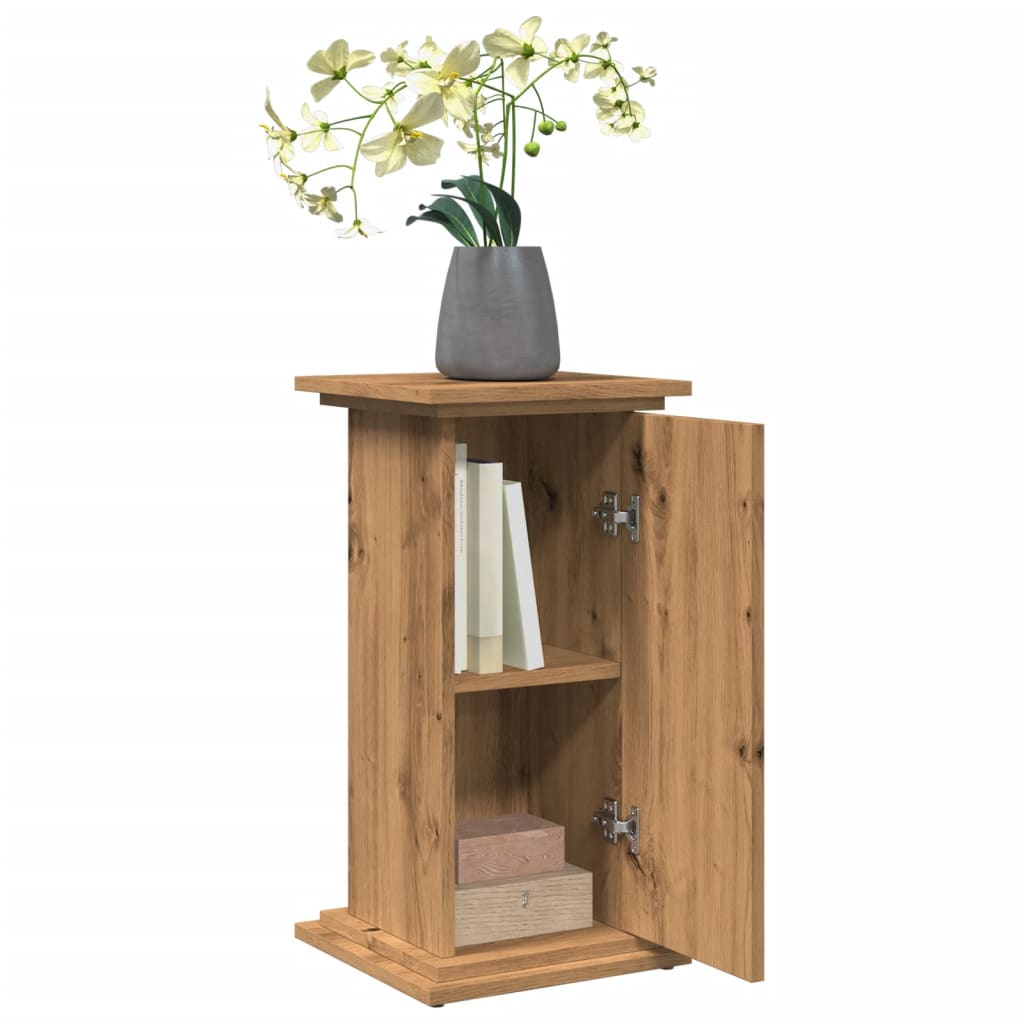 Display Stand with Storage Artisan Oak 31x30x60 cm Engineered Wood