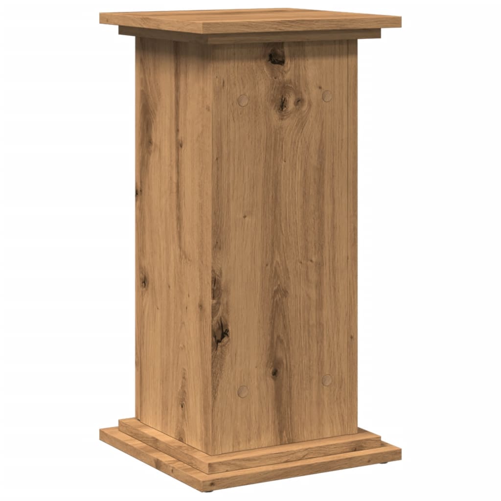 Display Stand with Storage Artisan Oak 31x30x60 cm Engineered Wood