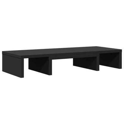 Monitor Stand Adjustable Black 60x24x10.5 cm Engineered Wood