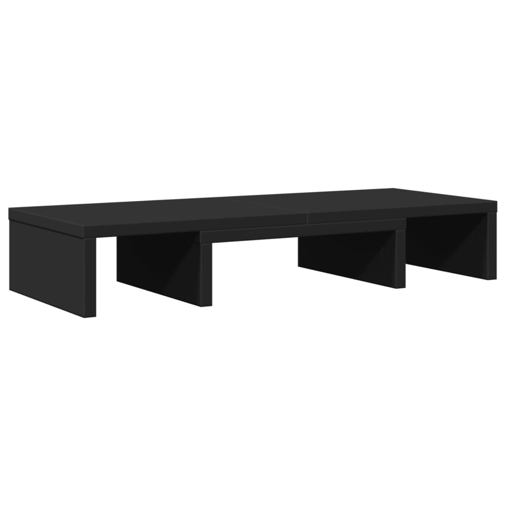 Monitor Stand Adjustable Black 60x24x10.5 cm Engineered Wood