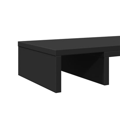 Monitor Stand Adjustable Black 60x24x10.5 cm Engineered Wood