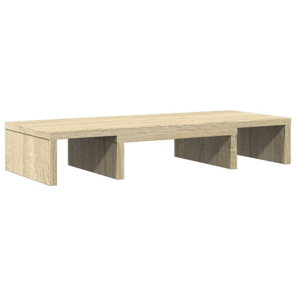 Monitor Stand Adjustable Sonoma Oak 60x24x10.5 cm Engineered Wood