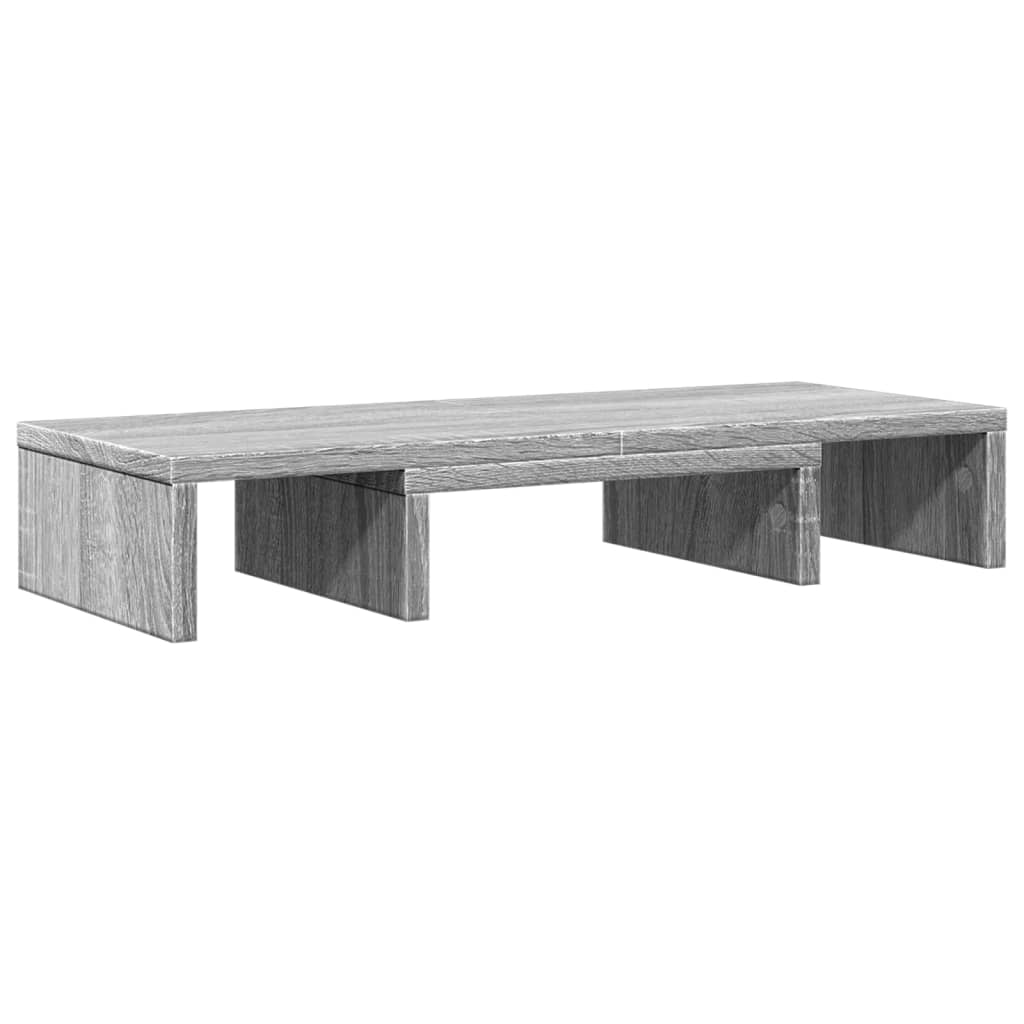 Monitor Stand Adjustable Grey Sonoma 60x24x10.5 cm Engineered Wood