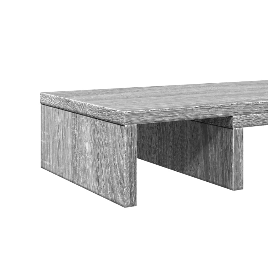 Monitor Stand Adjustable Grey Sonoma 60x24x10.5 cm Engineered Wood