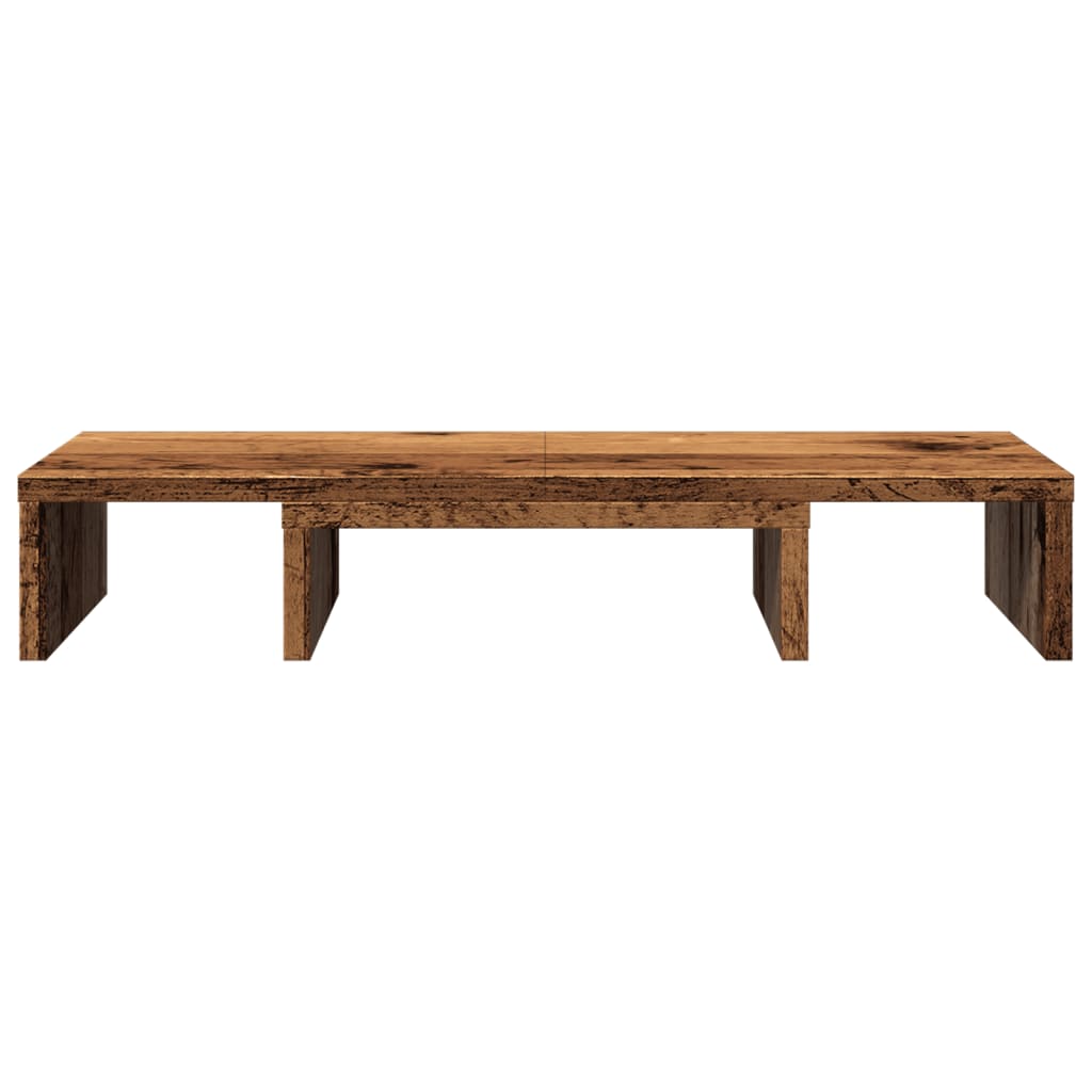 Monitor Stand Adjustable Old Wood 60x24x10.5 cm Engineered Wood