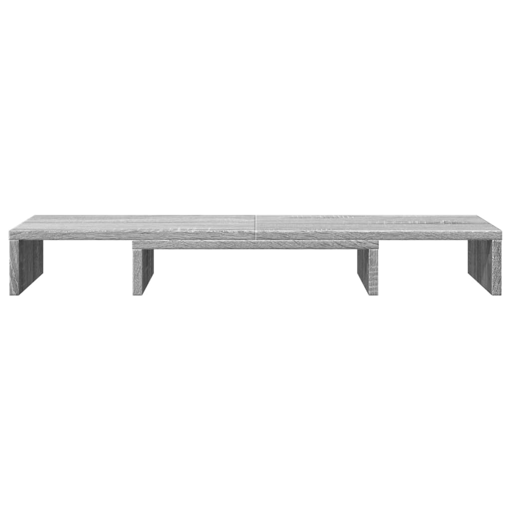 Monitor Stand Riser Adjustable Grey Sonoma 80x24x10.5 cm Engineered Wood