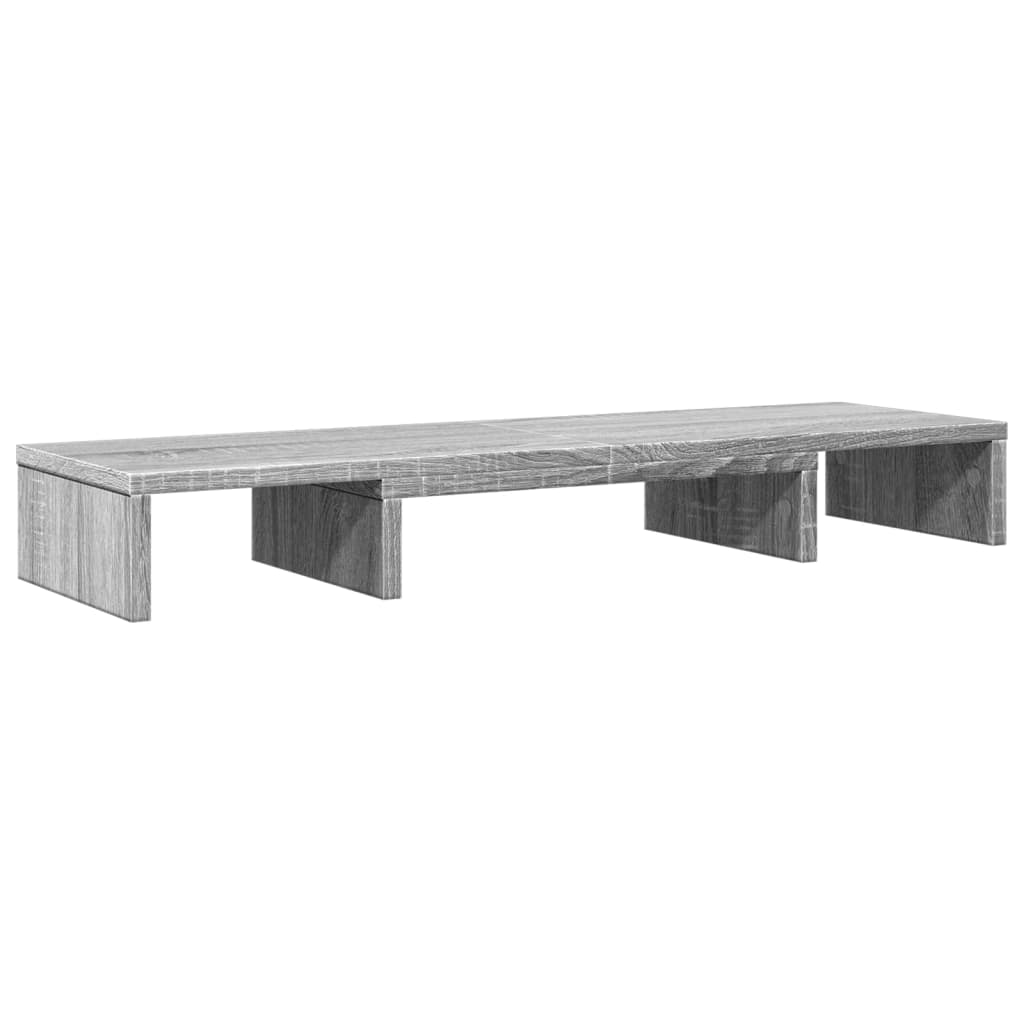 Monitor Stand Riser Adjustable Grey Sonoma 80x24x10.5 cm Engineered Wood