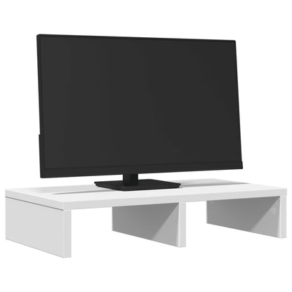 Monitor Stand White 50x27x10 cm Engineered Wood