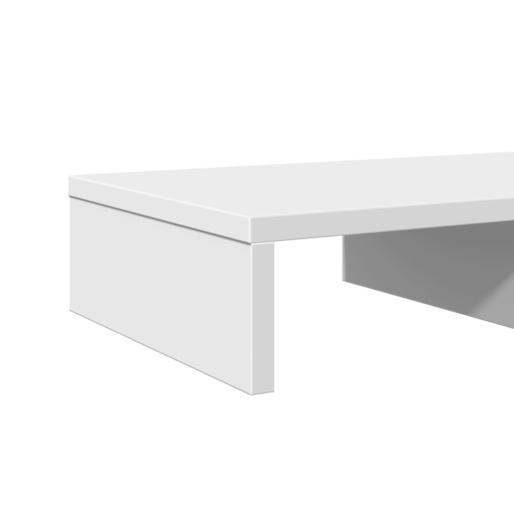 Monitor Stand White 50x27x10 cm Engineered Wood