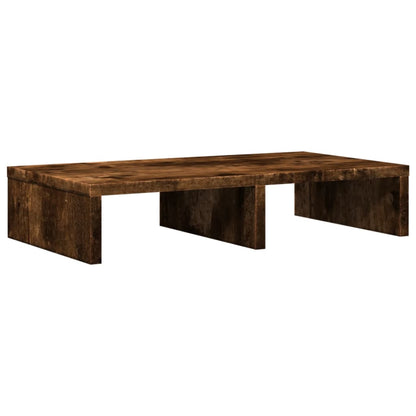 Monitor Stand Smoked Oak 50x27x10 cm Engineered Wood