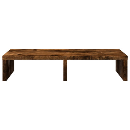 Monitor Stand Smoked Oak 50x27x10 cm Engineered Wood