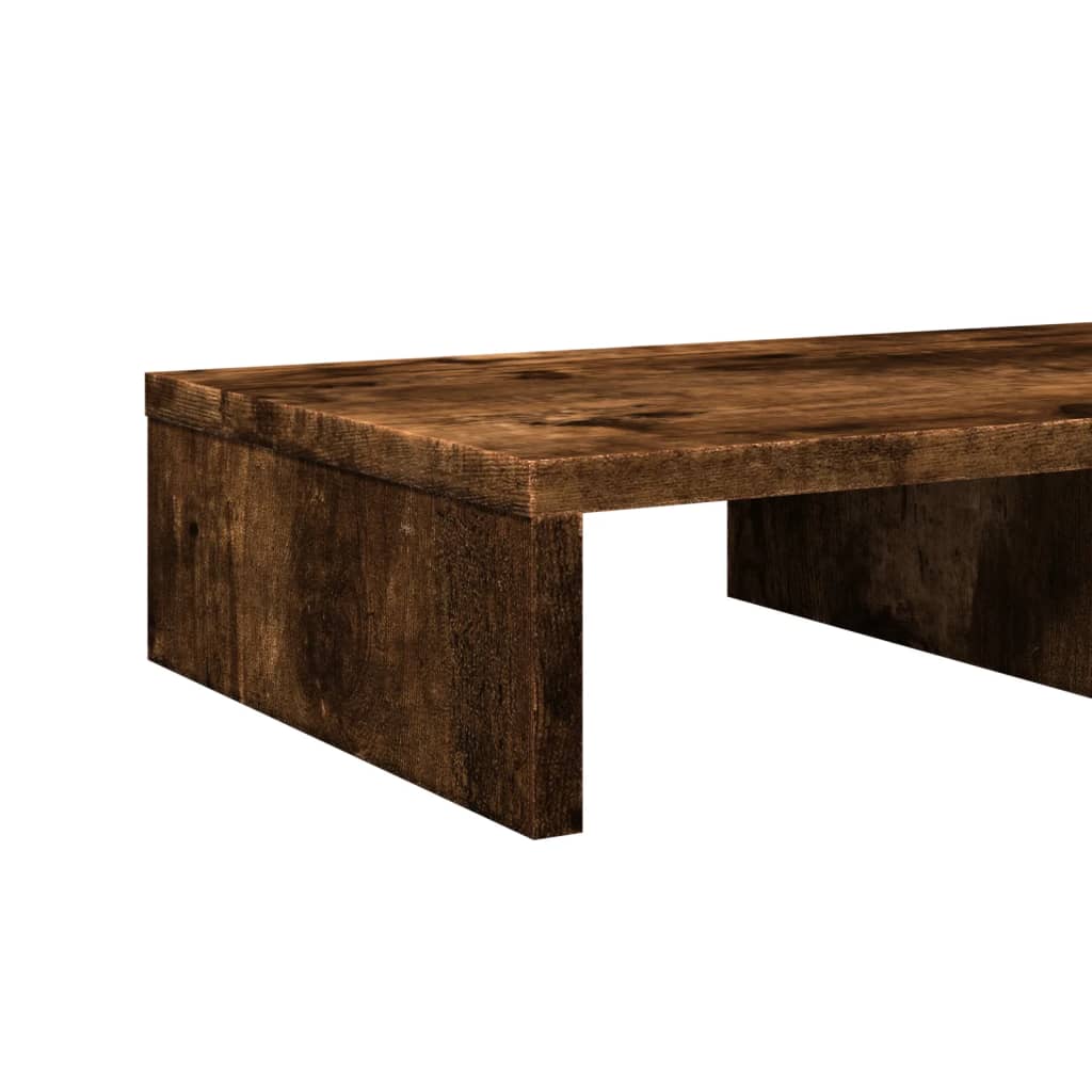 Monitor Stand Smoked Oak 50x27x10 cm Engineered Wood