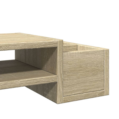 Monitor Stand with Storage Sonoma Oak 70x27x15 cm Engineered Wood