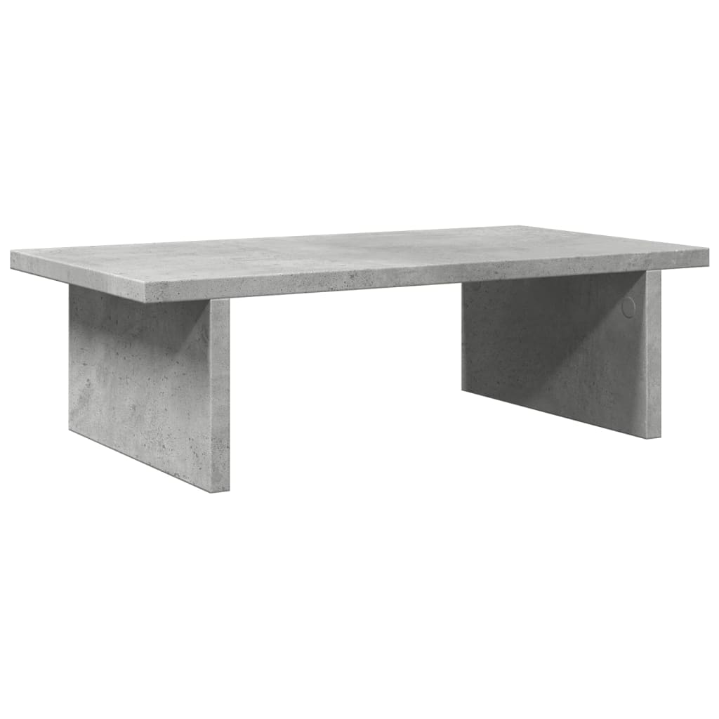 Monitor Stand Concrete Grey 50x27x15 cm Engineered Wood