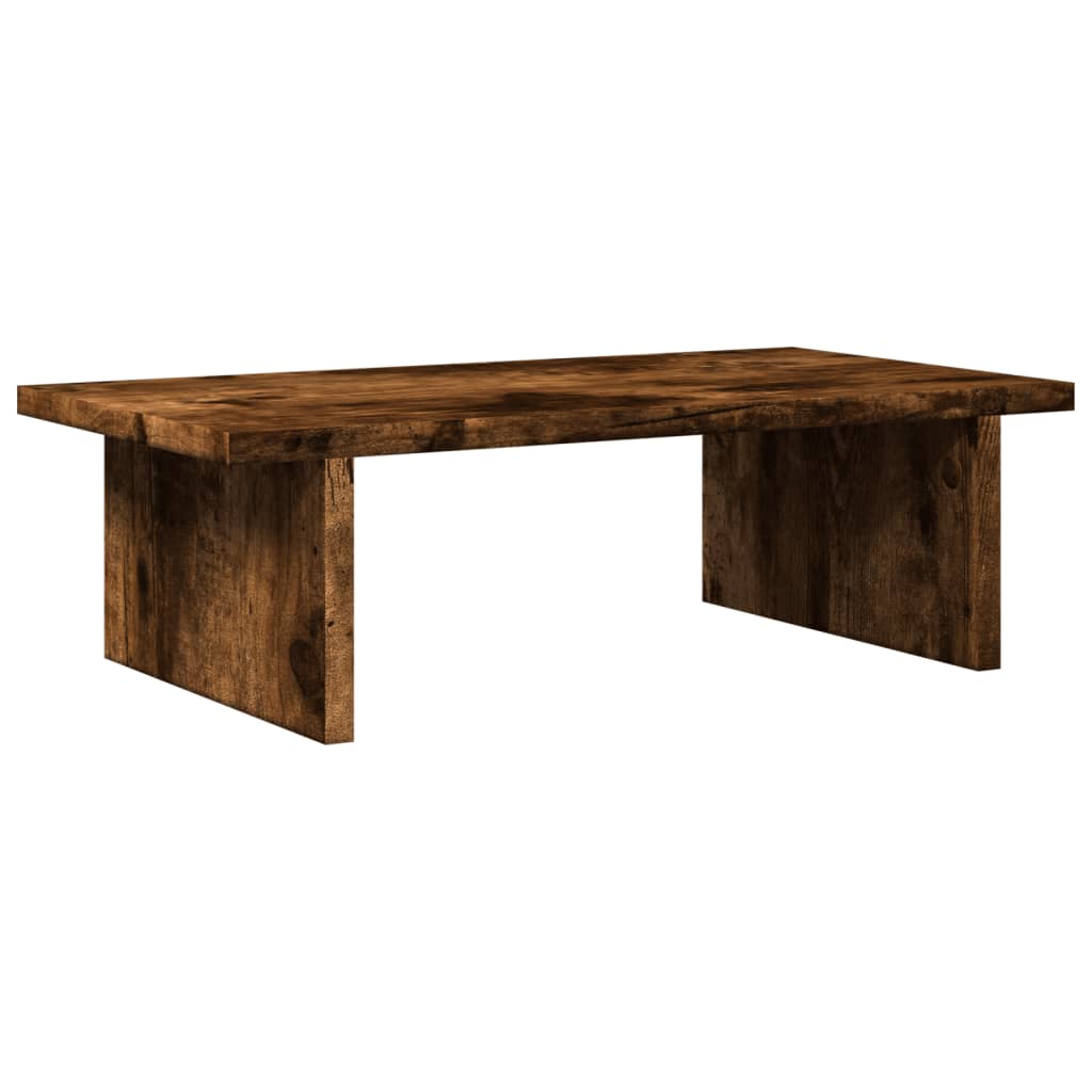 Monitor Stand Smoked Oak 50x27x15 cm Engineered Wood