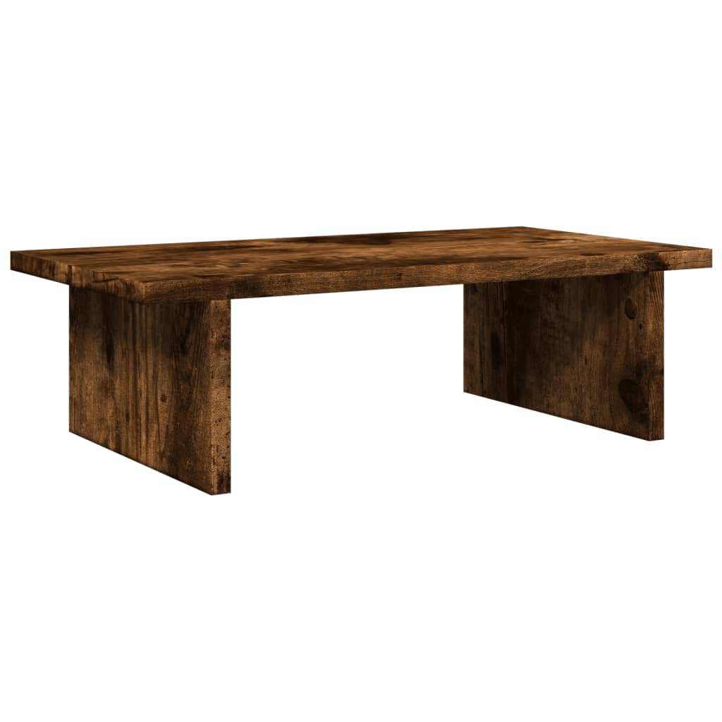 Monitor Stand Smoked Oak 50x27x15 cm Engineered Wood