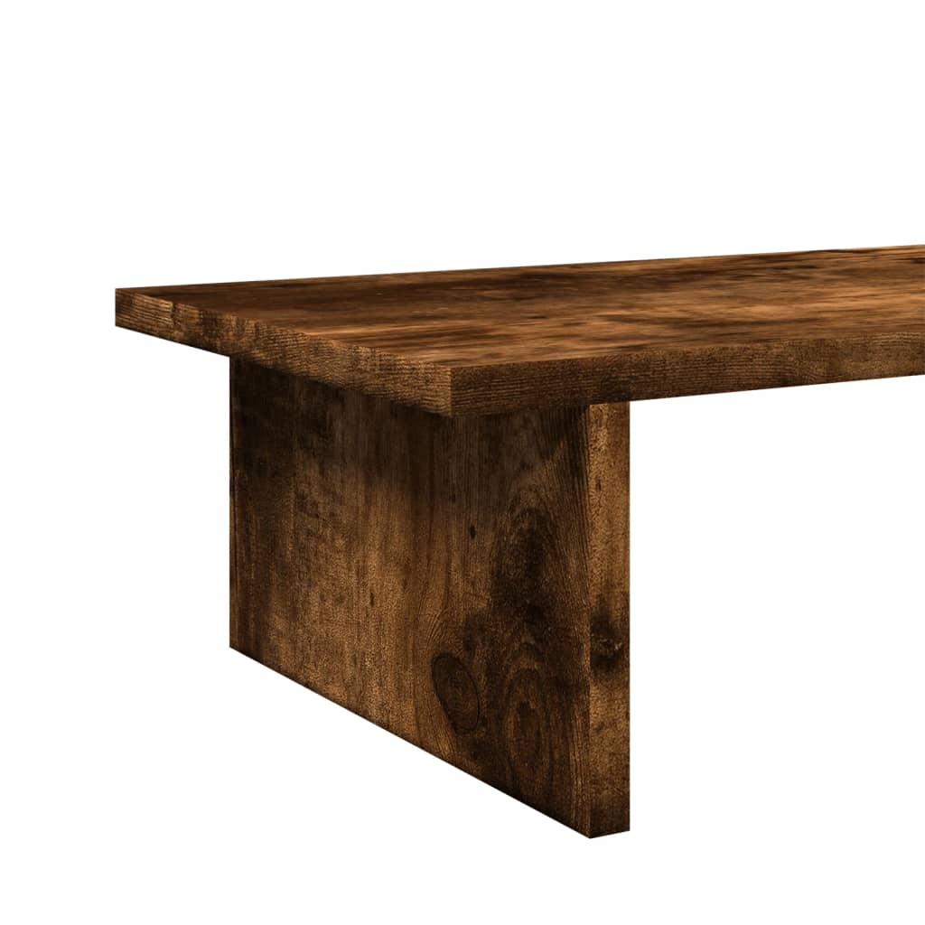 Monitor Stand Smoked Oak 50x27x15 cm Engineered Wood