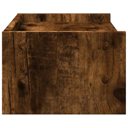 Monitor Stand Smoked Oak 42x24x16 cm Engineered Wood