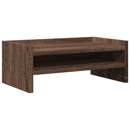 Monitor Stand Brown Oak 42x24x16 cm Engineered Wood