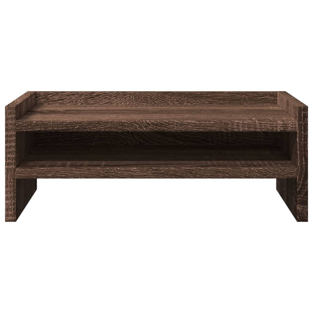 Monitor Stand Brown Oak 42x24x16 cm Engineered Wood