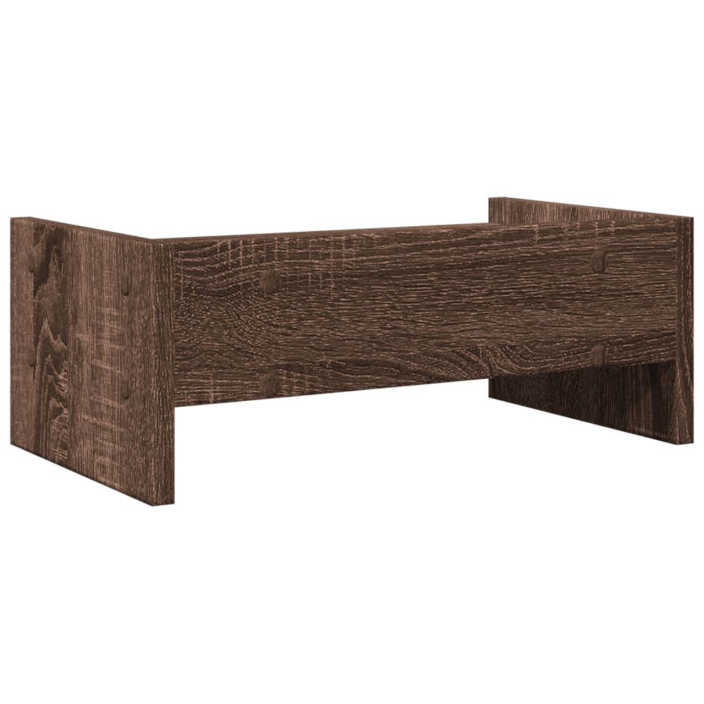 Monitor Stand Brown Oak 42x24x16 cm Engineered Wood