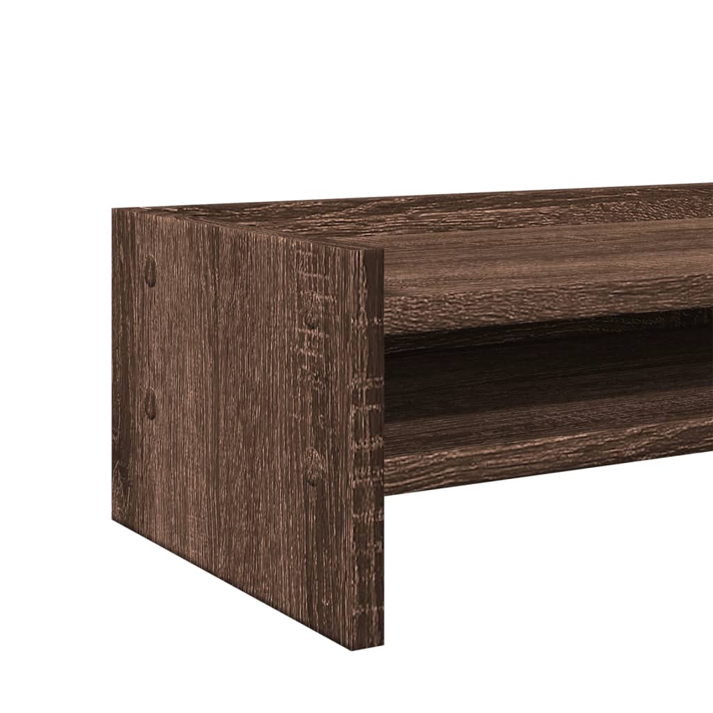 Monitor Stand Brown Oak 42x24x16 cm Engineered Wood