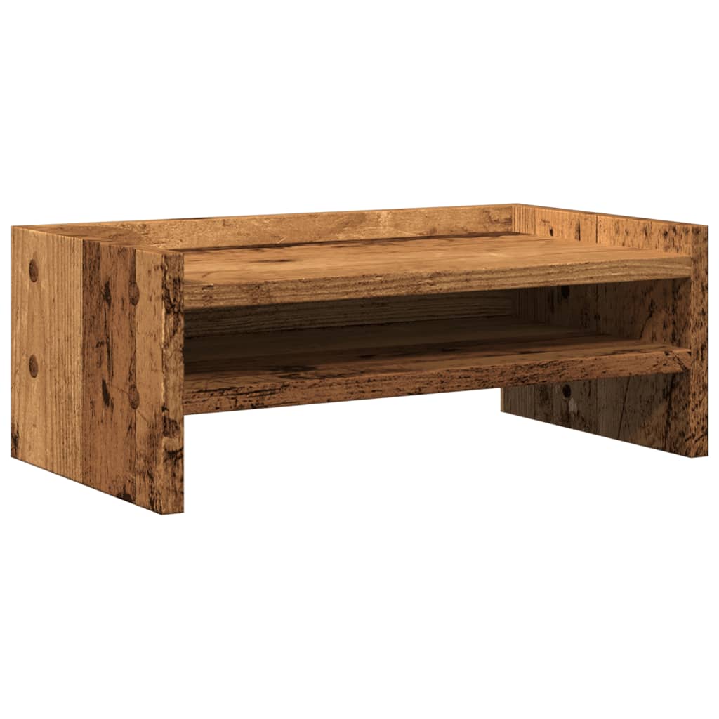 Monitor Stand Old Wood 42x24x16 cm Engineered Wood