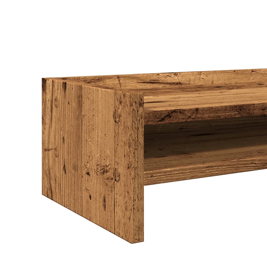 Monitor Stand Old Wood 42x24x16 cm Engineered Wood