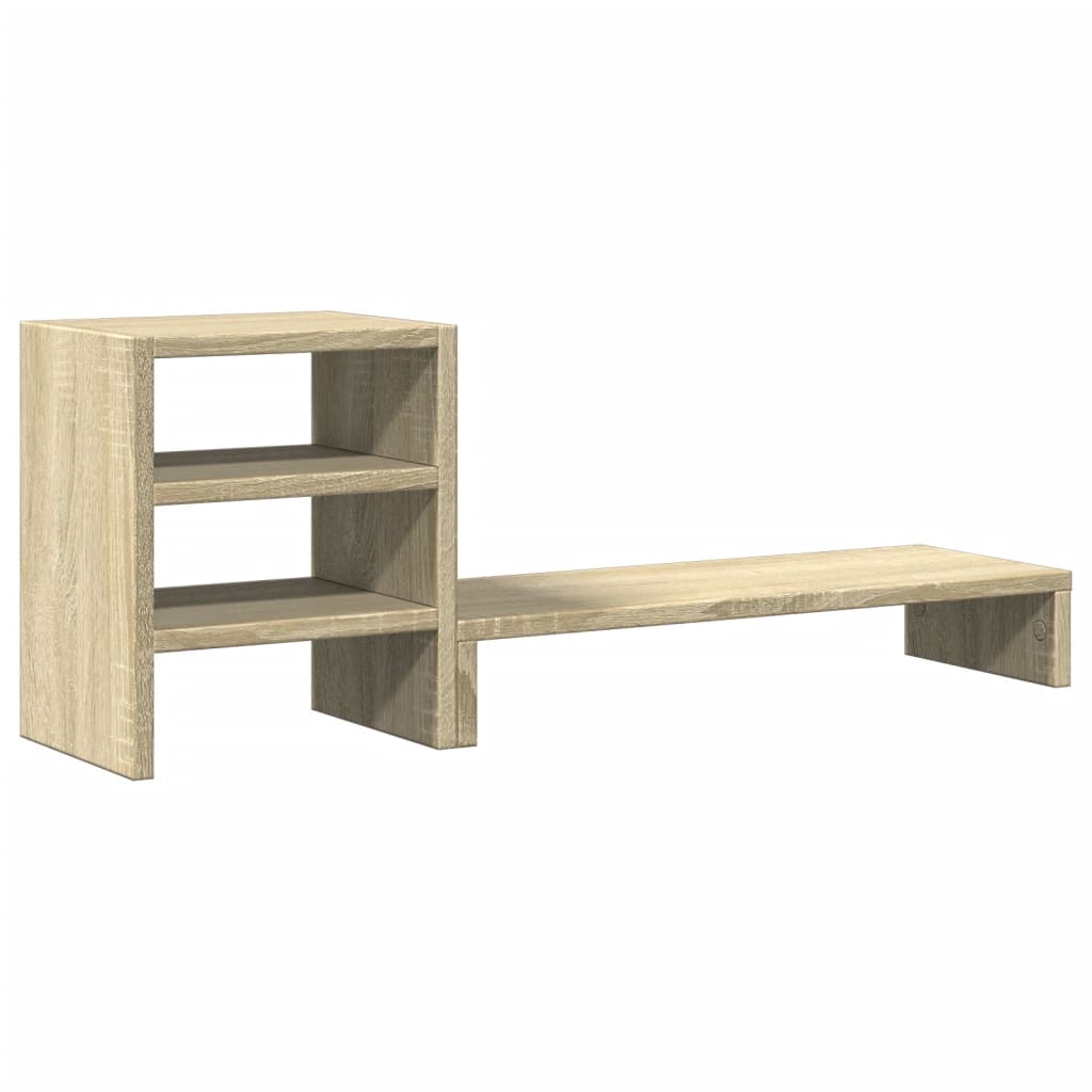 Monitor Stand with Desk Organiser Sonoma Oak Engineered Wood