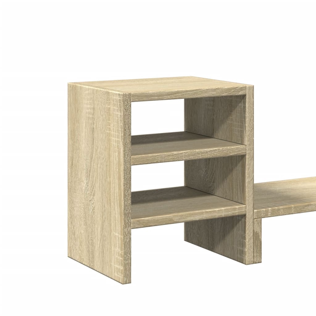 Monitor Stand with Desk Organiser Sonoma Oak Engineered Wood