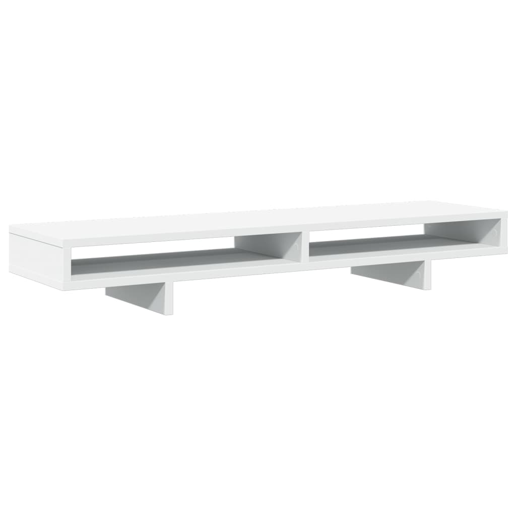 Monitor Stand White 100x27x15 cm Engineered Wood