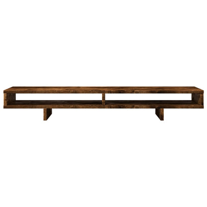 Monitor Stand Smoked Oak 100x27x15 cm Engineered Wood