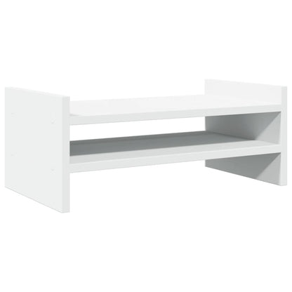 Monitor Stand White 50x27x20 cm Engineered Wood